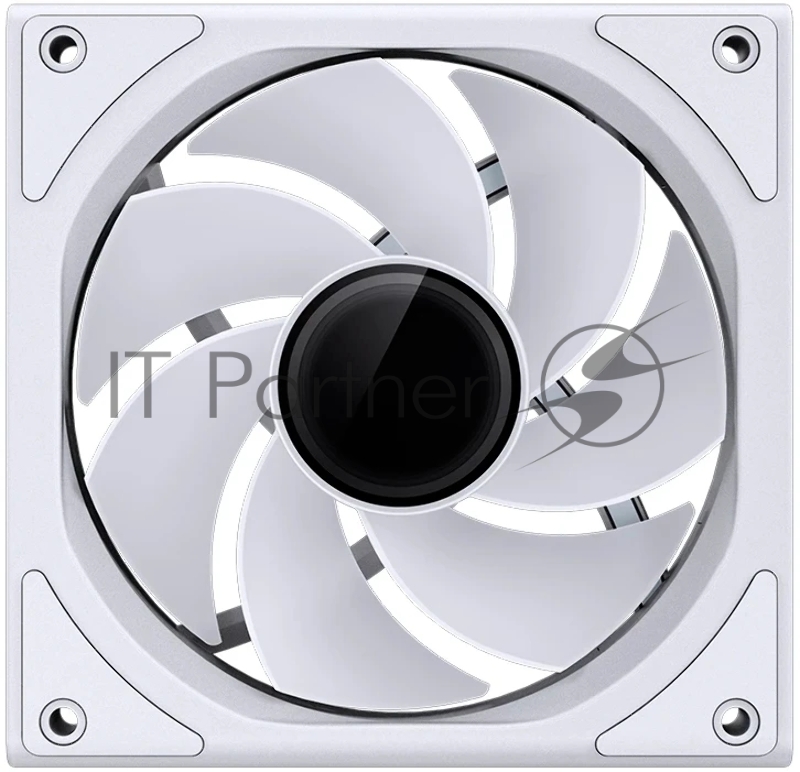 Кулер для корпуса/ Case Cooler JONSBO ZK-120WR Reverse (123x120x28mm, 4-pin PWM, ARGB, 47.71CFM, 30.7dBA, 1800RPM, White, 3pcs)