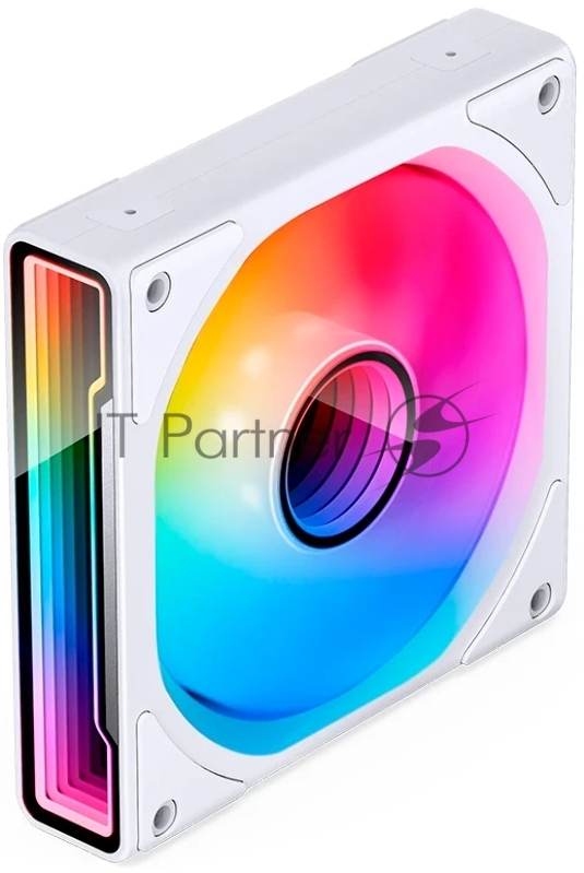 Кулер для корпуса/ Case Cooler JONSBO ZK-120WR Reverse (123x120x28mm, 4-pin PWM, ARGB, 47.71CFM, 30.7dBA, 1800RPM, White, 3pcs)