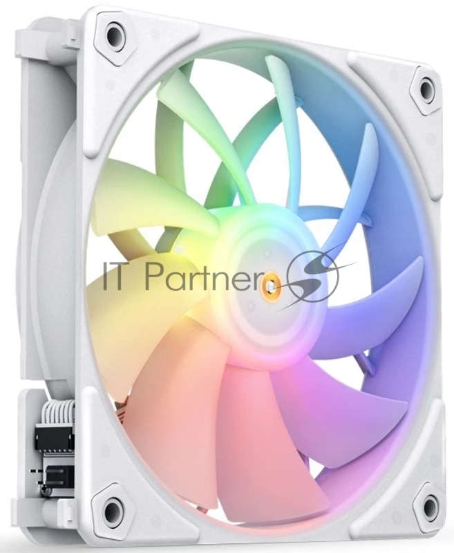 Кулер для корпуса/ Case Cooler JONSBO ZF-120W (120x120x25mm, 4-pin PWM, ARGB, 61.0CFM, 28.9dBA, 1500RPM, White, 3pcs)
