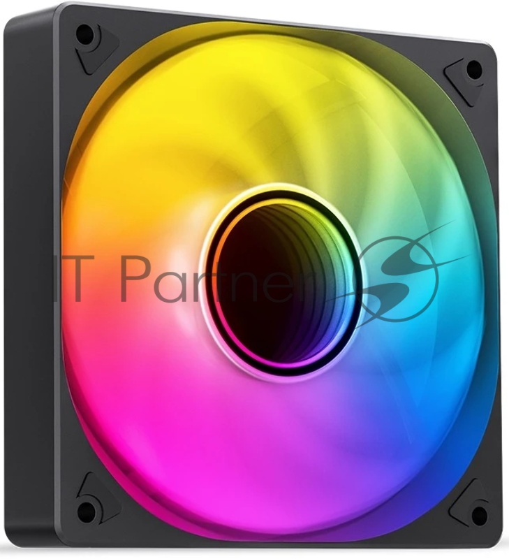 Кулер для корпуса/ Case Cooler JONSBO SL-120BR Reverse (120x120x25mm, 4-pin PWM, ARGB, 59.48CFM, 32.0dBA, 1500RPM, Black)