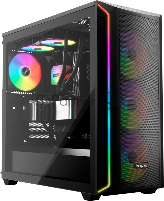 Кулер для корпуса/ Case Cooler be quiet! LIGHT WINGS LX 140mm PWM high-speed (140x140x25mm, 4-pin PWM, ARGB, 75.3CFM, 30.5dBA, 1800RPM, Black)