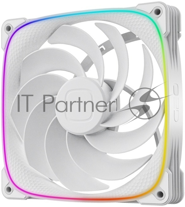 Вентилятор корпусный/ Case Cooler Geometric Future Squama 2503RW-14 Reverse (140x140x25mm, 4-pin PWM, ARGB, 71.8CFM, 34.0dBA, 2100RPM, White)