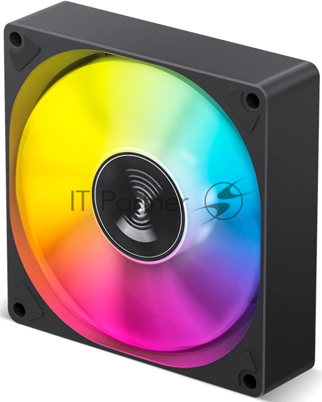 Кулер для корпуса/ Case Cooler JONSBO SL-925B (92x92x25mm, 4-pin PWM, ARGB, 38.2CFM, 33.8dBA, 2200RPM, Black)