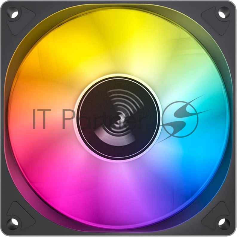 Кулер для корпуса/ Case Cooler JONSBO SL-925B (92x92x25mm, 4-pin PWM, ARGB, 38.2CFM, 33.8dBA, 2200RPM, Black)