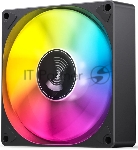 Кулер для корпуса/ Case Cooler JONSBO SL-925B (92x92x25mm, 4-pin PWM, ARGB, 38.2CFM, 33.8dBA, 2200RPM, Black)