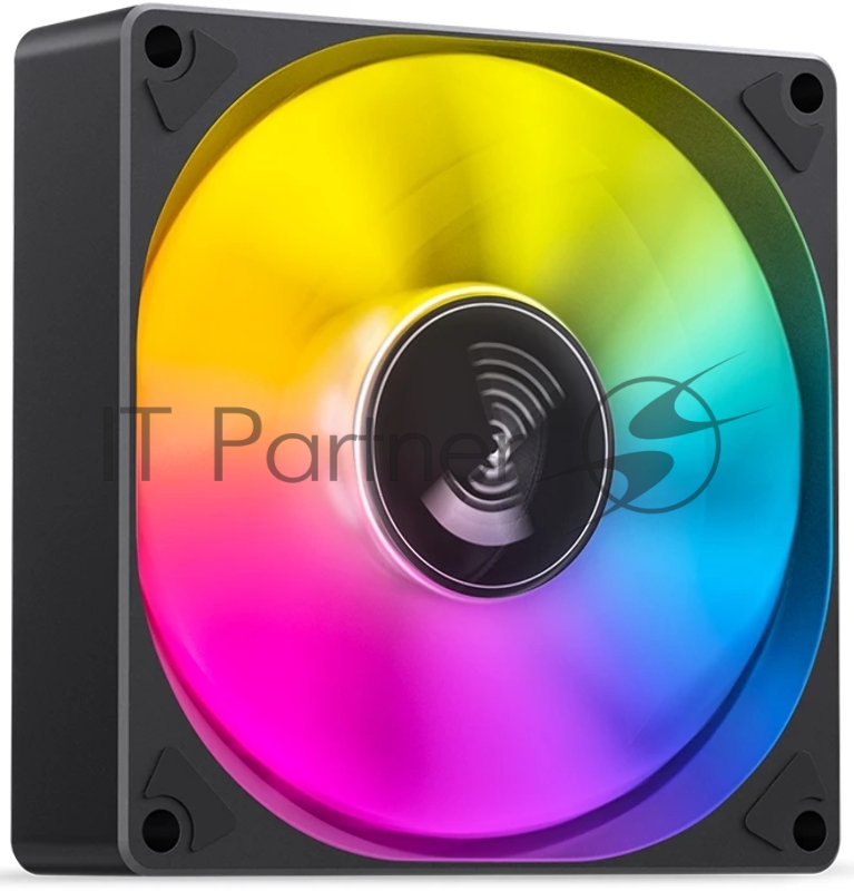 Кулер для корпуса/ Case Cooler JONSBO SL-925B (92x92x25mm, 4-pin PWM, ARGB, 38.2CFM, 33.8dBA, 2200RPM, Black)