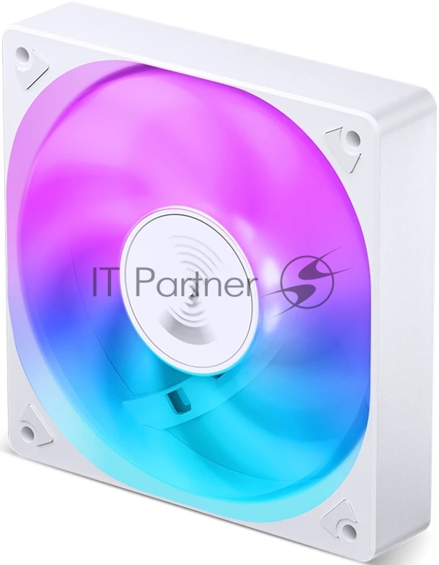 Кулер для корпуса/ Case Cooler JONSBO SL-120CW (120x120x25mm, 4-pin PWM, FRGB, 59.48CFM, 32.0dBA, 1500RPM, White)