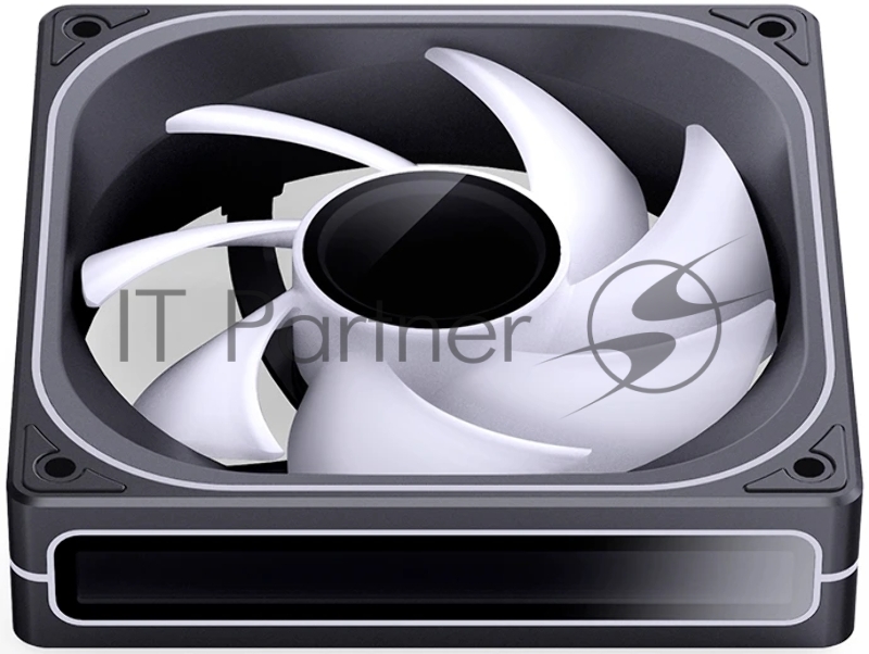 Кулер для корпуса/ Case Cooler JONSBO ZB-120BR Reverse (120x120x28mm, 4-pin PWM, ARGB, 65.26CFM, 36.6dBA, 2400RPM, Black)