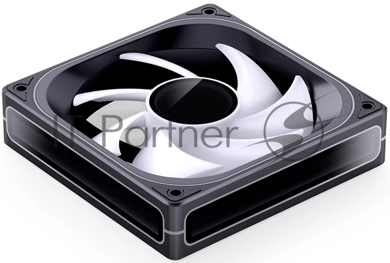 Кулер для корпуса/ Case Cooler JONSBO ZB-120BR Reverse (120x120x28mm, 4-pin PWM, ARGB, 65.26CFM, 36.6dBA, 2400RPM, Black)