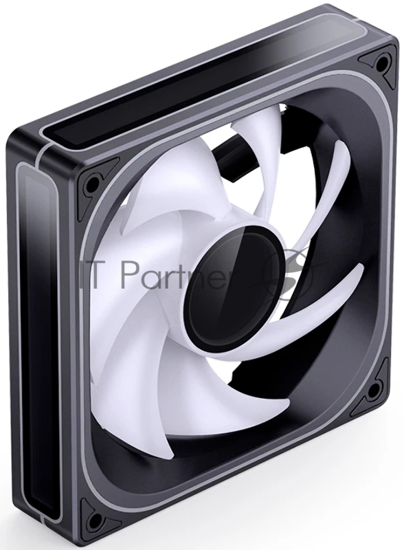 Кулер для корпуса/ Case Cooler JONSBO ZB-120BR Reverse (120x120x28mm, 4-pin PWM, ARGB, 65.26CFM, 36.6dBA, 2400RPM, Black)