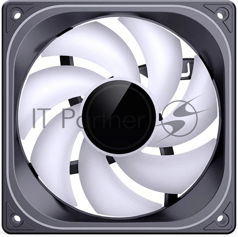 Кулер для корпуса/ Case Cooler JONSBO ZB-120BR Reverse (120x120x28mm, 4-pin PWM, ARGB, 65.26CFM, 36.6dBA, 2400RPM, Black)