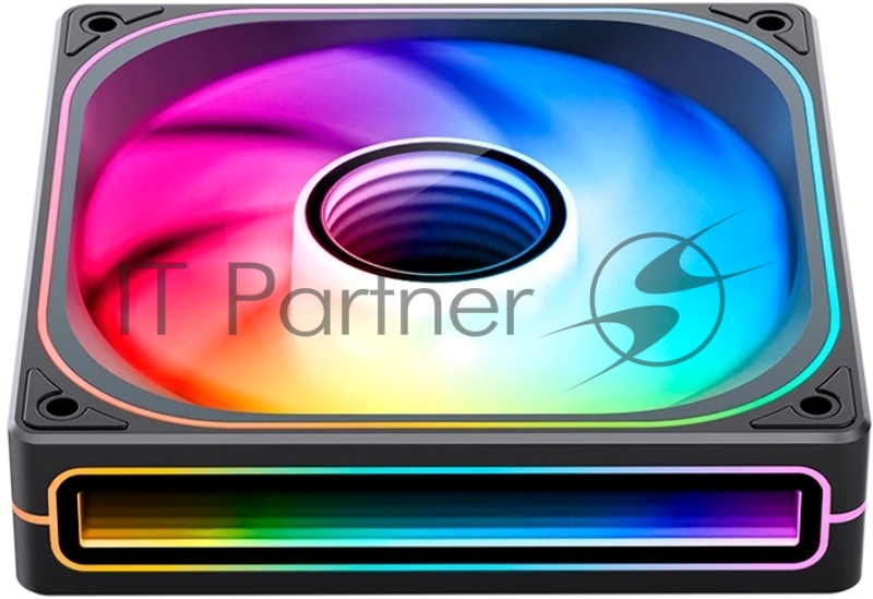 Кулер для корпуса/ Case Cooler JONSBO ZB-120BR Reverse (120x120x28mm, 4-pin PWM, ARGB, 65.26CFM, 36.6dBA, 2400RPM, Black)