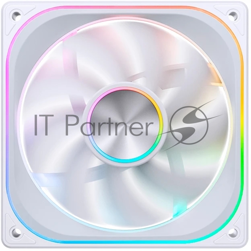 Кулер для корпуса/ Case Cooler JONSBO ZA-120WR Reverse (120x120x28mm, 4-pin PWM, ARGB, 62.4CFM, 37.3dBA, 2400RPM, White)