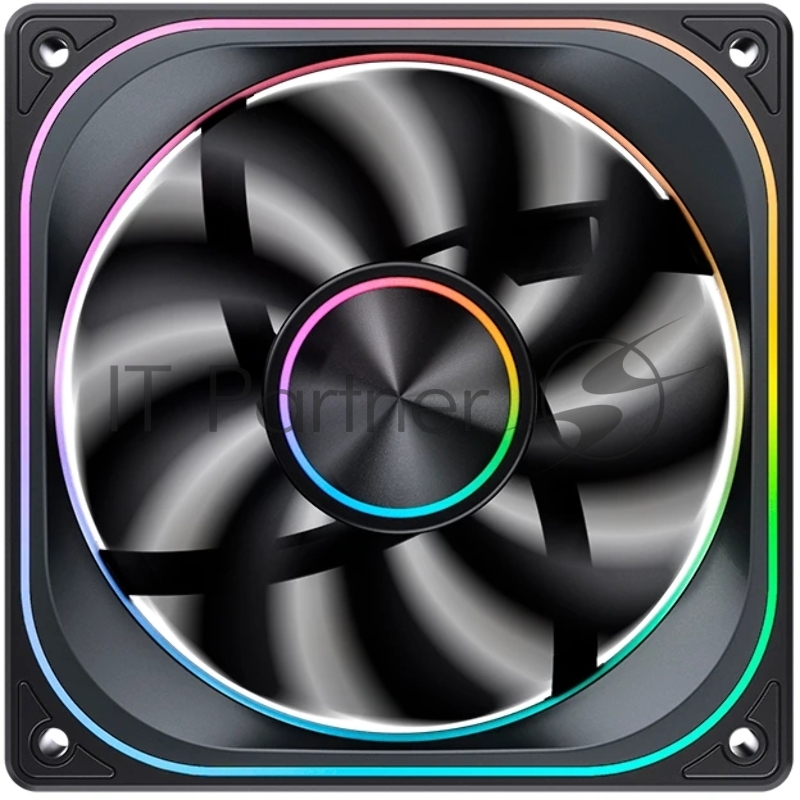 Кулер для корпуса/ Case Cooler JONSBO ZA-120BR Reverse (120x120x28mm, 4-pin PWM, ARGB, 62.4CFM, 37.3dBA, 2400RPM, Black)