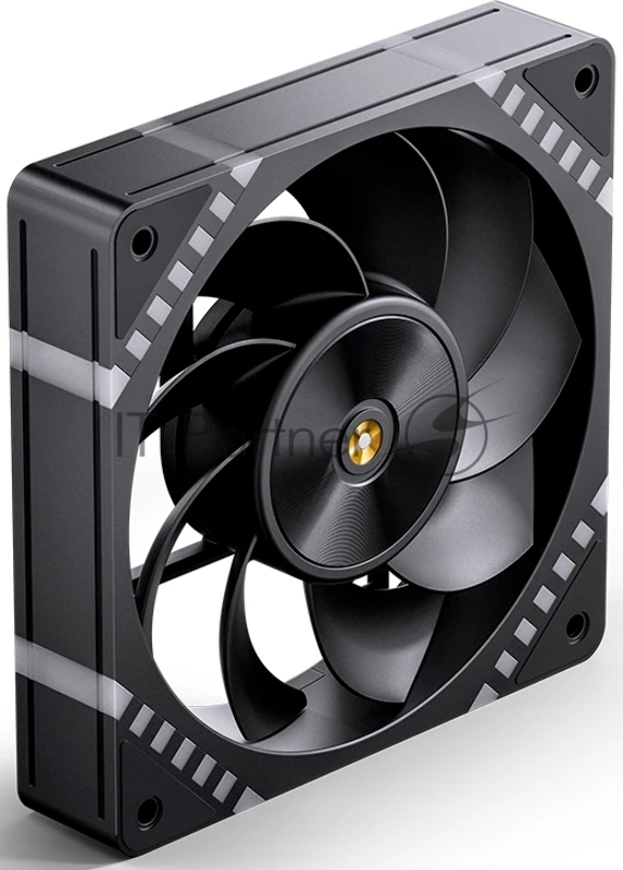 Кулер для корпуса/ Case Cooler JONSBO HF2-120BR Reverse (120x120x25mm, 4-pin PWM, ARGB, 63.3CFM, 29.5dBA, 2200RPM, Black)