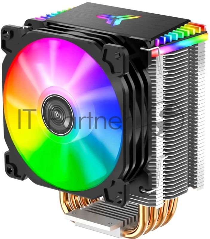 Кулер для процессора/ CPU Cooler JONSBO CR-1400 ARGB (160W, 4-pin PWM, 126mm, Al/Cu, 4x6mm, ARGB, 1x92mm, 36.0CFM, 30.5dBA, 2300RPM, S: 1700/1200/115X, AM4/AM5 Black)