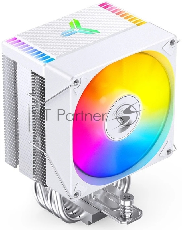 Кулер для процессора/ CPU Cooler JONSBO CR-1400 EVO ARGB (180W, 4-pin PWM, 130mm, Al/Cu, 4x6mm, ARGB, 1x92mm, 38.2CFM, 33.8dBA, 2200RPM, S: 1700/1200/115X, AM4/AM5 White)