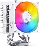 Кулер для процессора/ CPU Cooler JONSBO CR-1400 EVO ARGB (180W, 4-pin PWM, 130mm, Al/Cu, 4x6mm, ARGB, 1x92mm, 38.2CFM, 33.8dBA, 2200RPM, S: 1700/1200/115X, AM4/AM5 White)
