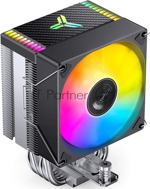 Кулер для процессора/ CPU Cooler JONSBO CR-1400 EVO ARGB (180W, 4-pin PWM, 130mm, Al/Cu, 4x6mm, ARGB, 1x92mm, 38.2CFM, 33.8dBA, 2200RPM, S: 1700/1200/115X, AM4/AM5 Black)