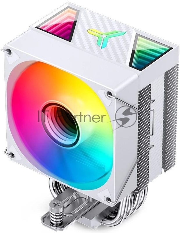 Кулер для процессора/ CPU Cooler JONSBO CR-1400 V2 ARGB (180W, 4-pin PWM, 133mm, Al/Cu, 4x6mm, ARGB, 1x92mm, 38.2CFM, 33.8dBA, 2200RPM, S: 1700/1200/115X, AM4/AM5 White)