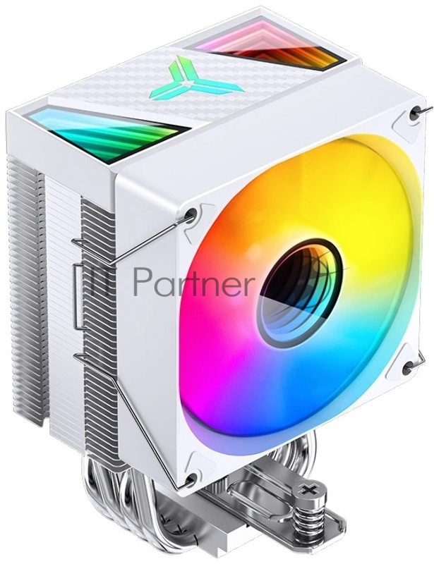 Кулер для процессора/ CPU Cooler JONSBO CR-1400 V2 ARGB (180W, 4-pin PWM, 133mm, Al/Cu, 4x6mm, ARGB, 1x92mm, 38.2CFM, 33.8dBA, 2200RPM, S: 1700/1200/115X, AM4/AM5 White)