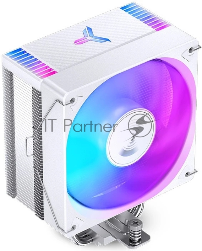 Кулер для процессора/ CPU Cooler JONSBO CR-1000 EVO ARGB (220W, 4-pin PWM, 154mm, Al/Cu, 4x6mm, ARGB, 1x120mm, 59.48CFM, 32.0dBA, 1500RPM, S: 1700/1200/115X, AM4/AM5 White)