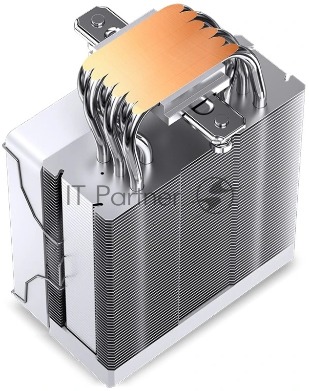 Кулер для процессора/ CPU Cooler JONSBO CR-1000 V2 PRO ARGB (230W, 4-pin PWM, 157mm, Al/Cu, 6x6mm, ARGB, 1x120mm, 59.48CFM, 32.0dBA, 1500RPM, S: 1700/1200/115X, AM4/AM5 White)