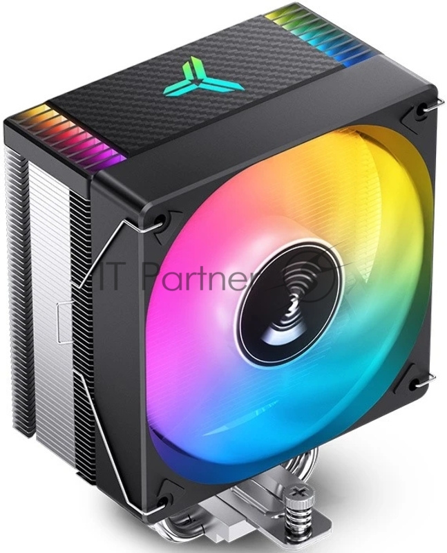 Кулер для процессора/ CPU Cooler JONSBO CR-1000 EVO ARGB (220W, 4-pin PWM, 154mm, Al/Cu, 4x6mm, ARGB, 1x120mm, 59.48CFM, 32.0dBA, 1500RPM, S: 1700/1200/115X, AM4/AM5 Black)