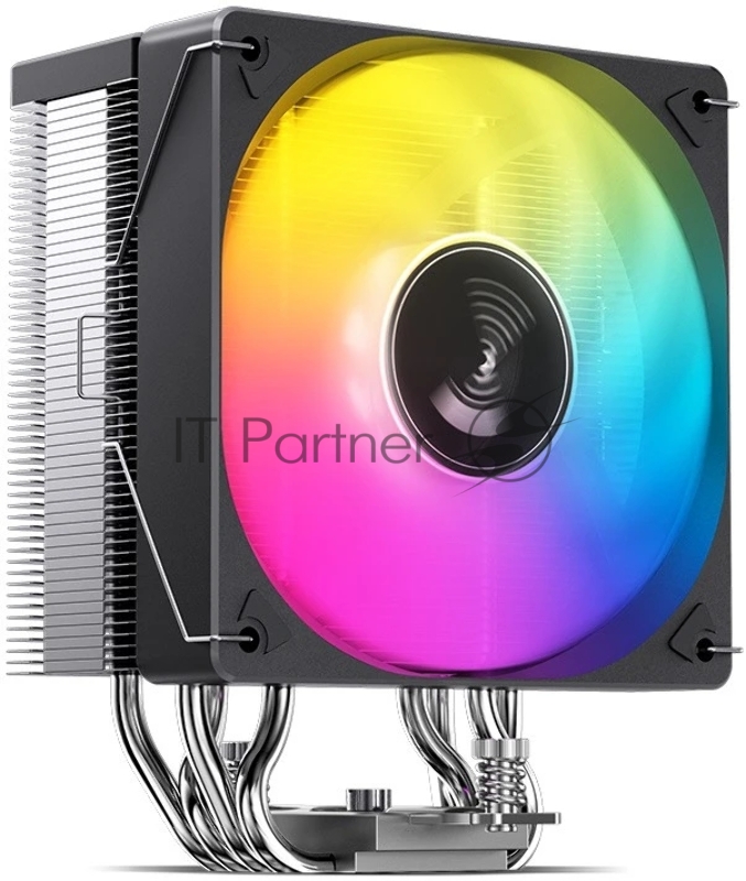 Кулер для процессора/ CPU Cooler JONSBO CR-1000 EVO ARGB (220W, 4-pin PWM, 154mm, Al/Cu, 4x6mm, ARGB, 1x120mm, 59.48CFM, 32.0dBA, 1500RPM, S: 1700/1200/115X, AM4/AM5 Black)