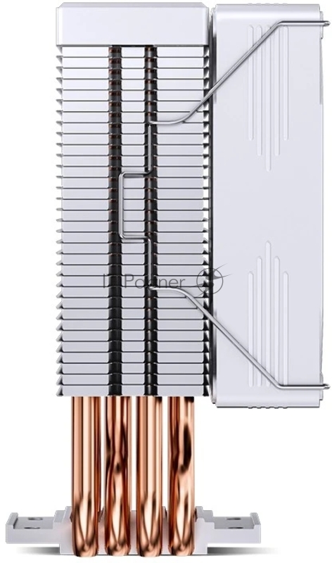 Кулер для процессора/ CPU Cooler JONSBO CR-1300 EVO (160W, 4-pin PWM, 128mm, Al/Cu, 4x6mm, FRGB, 1x90mm, 42CFM, 28.2dBA, 2000RPM, S: 1700/1200/115X, AM5/AM4, White)