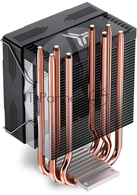 Кулер для процессора/ CPU Cooler JONSBO CR-1300 EVO (160W, 4-pin PWM, 128mm, Al/Cu, 4x6mm, FRGB, 1x90mm, 42CFM, 28.2dBA, 2000RPM, S: 1700/1200/115X, AM5/AM4, Black)