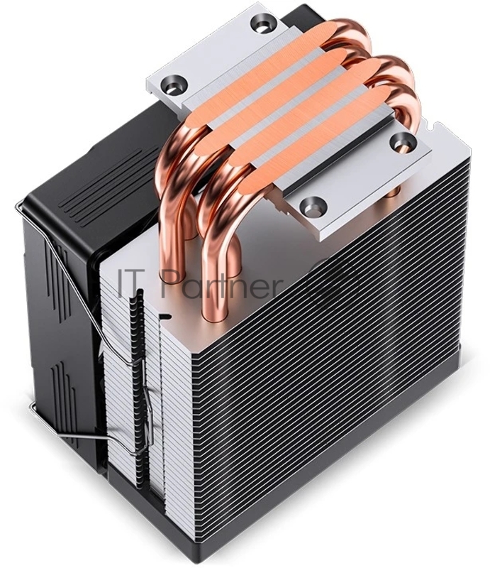 Кулер для процессора/ CPU Cooler JONSBO CR-1300 EVO (160W, 4-pin PWM, 128mm, Al/Cu, 4x6mm, FRGB, 1x90mm, 42CFM, 28.2dBA, 2000RPM, S: 1700/1200/115X, AM5/AM4, Black)
