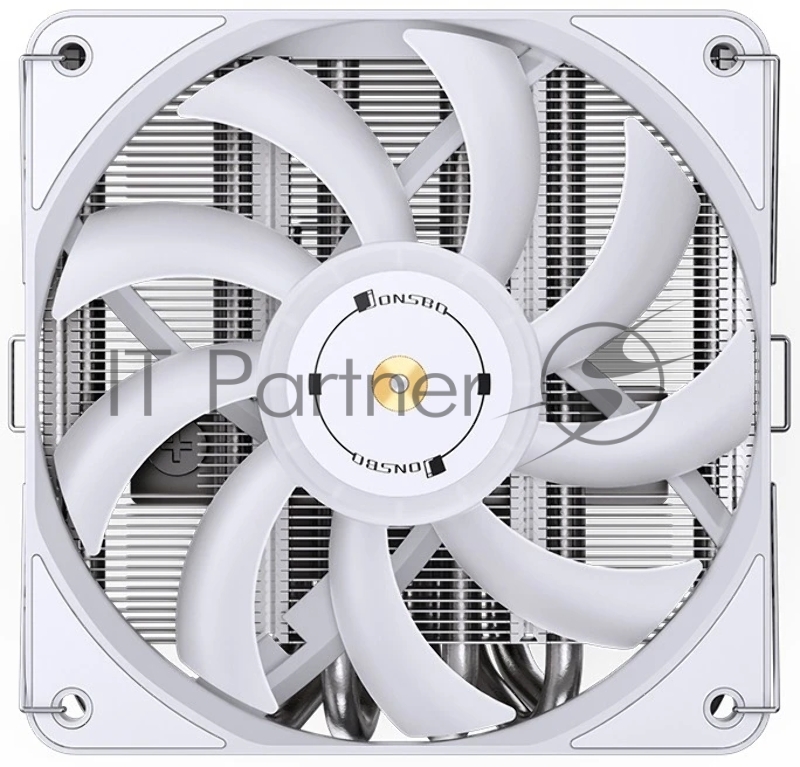 Кулер для процессора/ CPU Cooler JONSBO HP-600 (210W, 4-pin PWM, 66mm, Al/Cu, 6x6mm, ARGB, 1x120mm, 61.51CFM, 37.2dBA, 1800RPM, S: 1700/1200/115X, AM4/AM5 White)