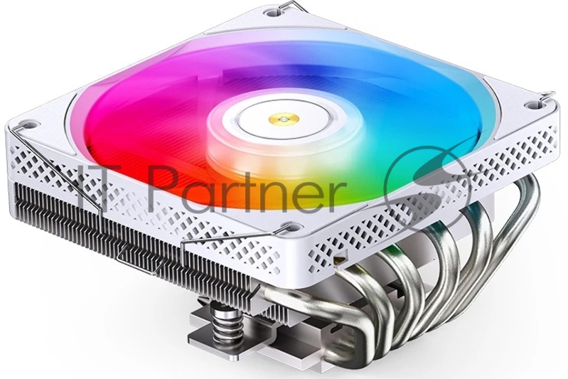 Кулер для процессора/ CPU Cooler JONSBO HP-600 (210W, 4-pin PWM, 66mm, Al/Cu, 6x6mm, ARGB, 1x120mm, 61.51CFM, 37.2dBA, 1800RPM, S: 1700/1200/115X, AM4/AM5 White)