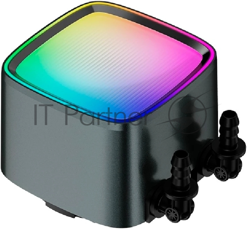 Система жидкостного охлаждения Water Cooling System Geometric Future Eskimo Pro 360 (240W, 360mm, ARGB, Black/ Fans: 3x120mm, 80.81CFM, 34.2dBA, 2000RPM/ Pump height 54mm, 3200RPM, Rad thickness 27mm/ S: 1851, 1700, 1200, 115X, 2011, 2066, AM5, AM4)