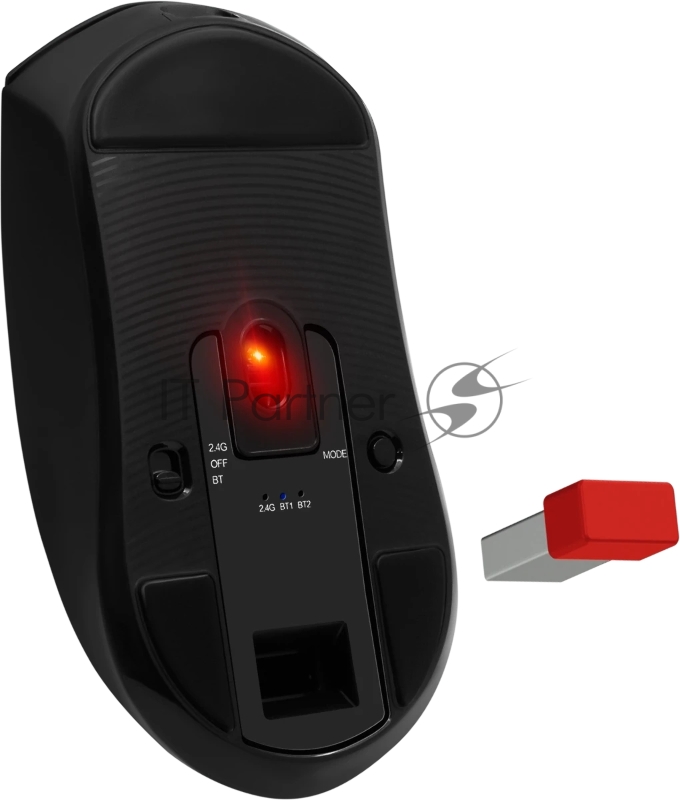 Мышь беспроводная/проводная Defender Hyperion GM-119 черный, 12000 dpi, радиоканал, Bluetooth, USB, кнопки - 6