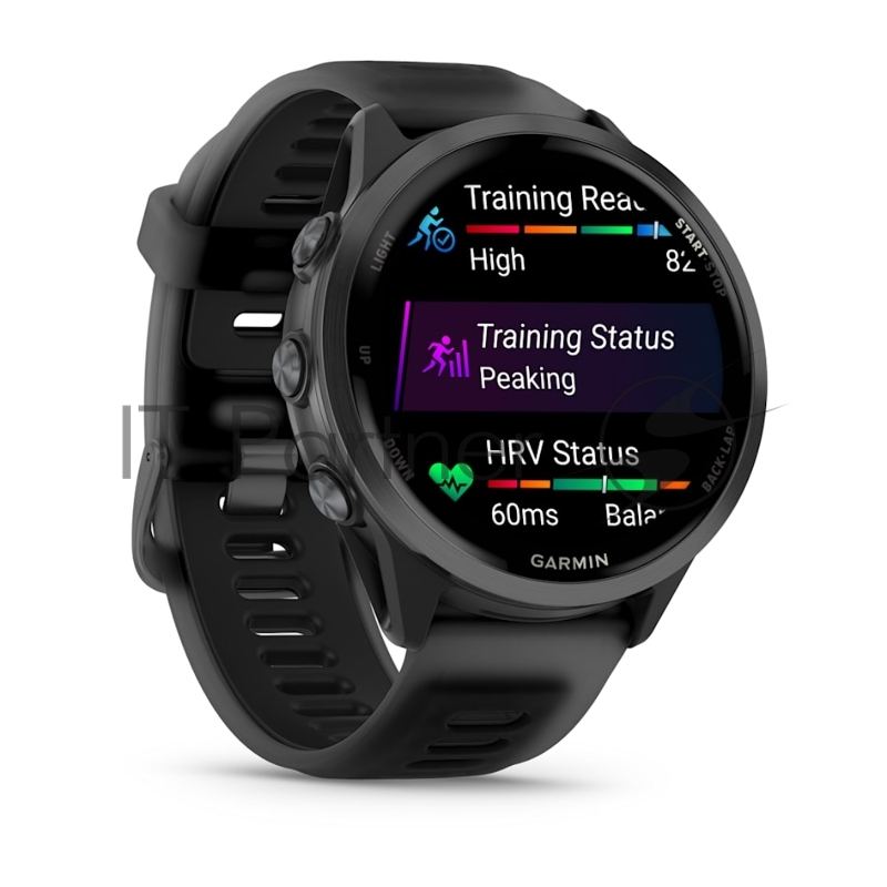 Смарт-часы Garmin Forerunner 570 черный, темно-серый безель, черный ремешок 47мм