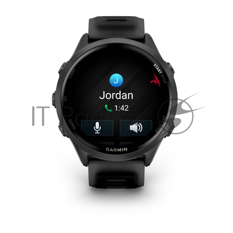 Смарт-часы Garmin Forerunner 570 черный, темно-серый безель, черный ремешок 47мм