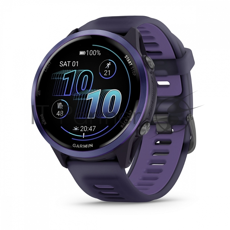 Смарт-часы Garmin Forerunner 570 фиолетовый, фиолетовый безель, фиолетовый ремешок 47мм