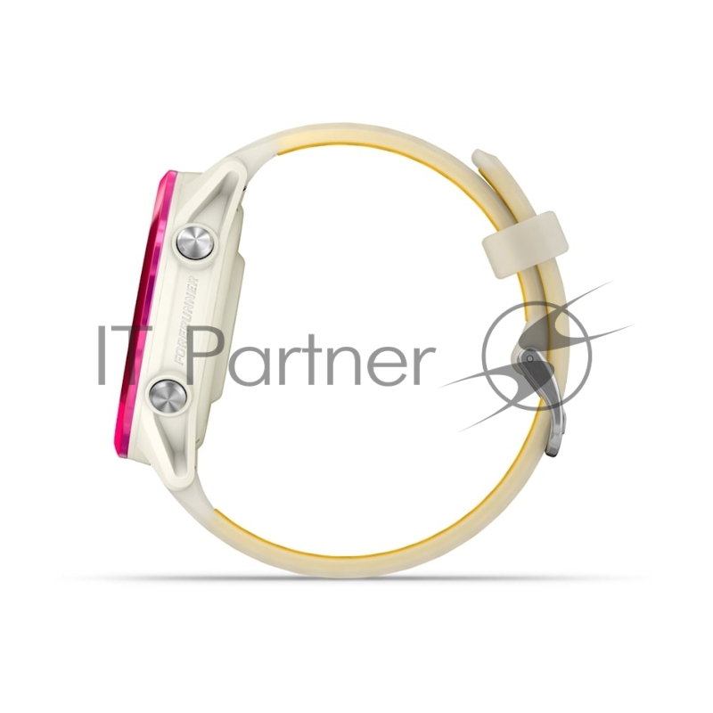 Смарт-часы Garmin Forerunner 570 слоновая кость, малиновый безель, ремешок манго 42мм