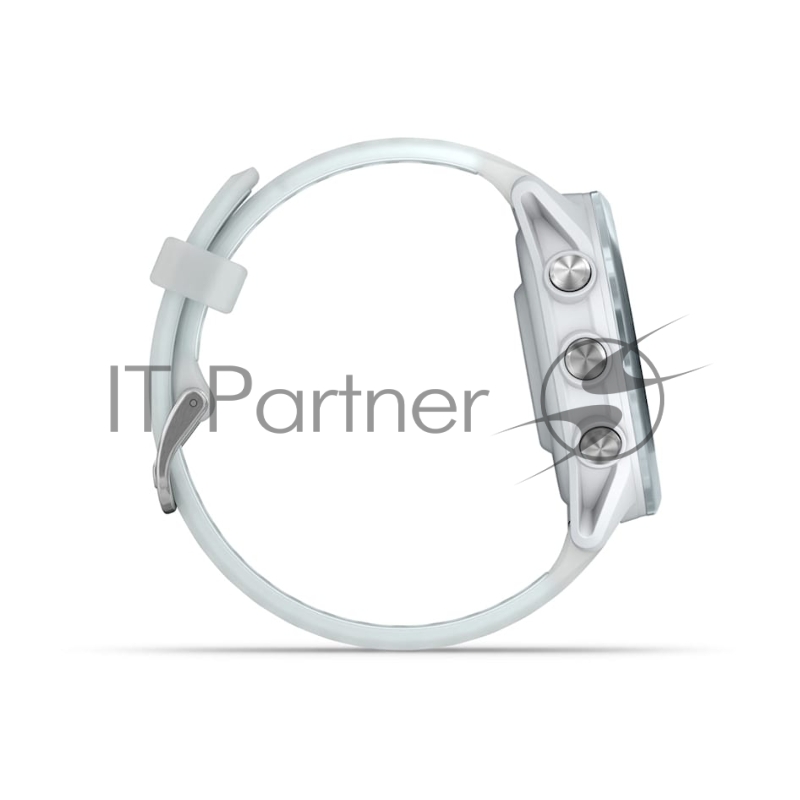 Смарт-часы Garmin Forerunner 570 белый, голубой безель, бело-голубой ремешок 42мм