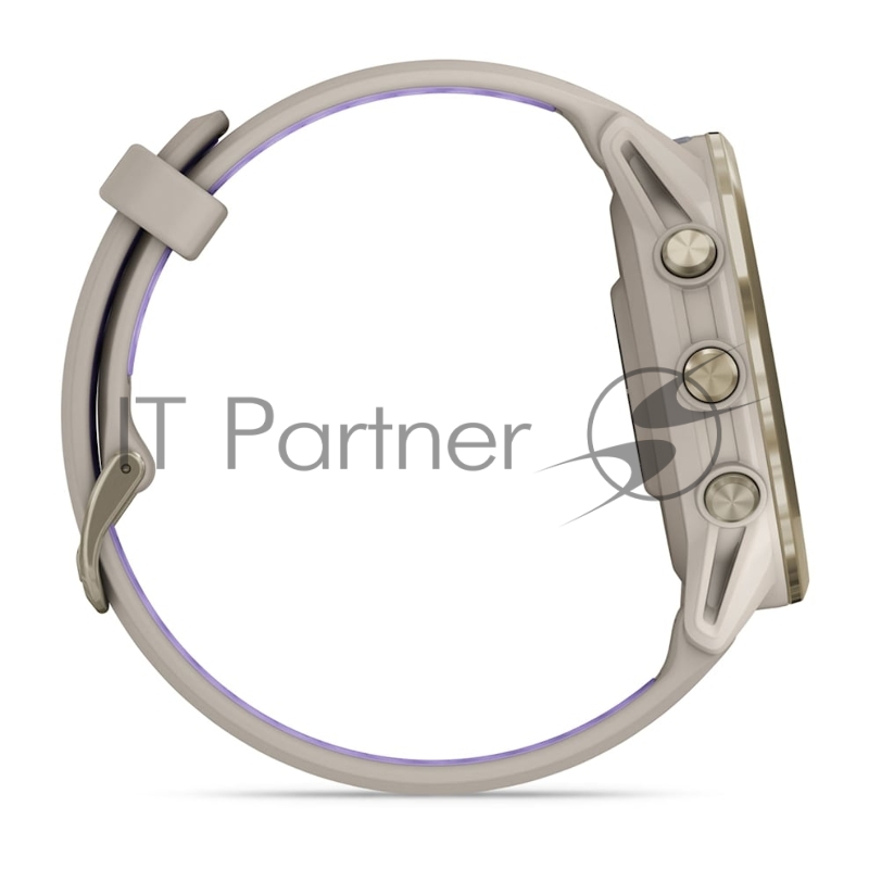 Смарт-часы Garmin Forerunner 970 золотистый титановый безель, серо-фиолетовый ремешок 47мм