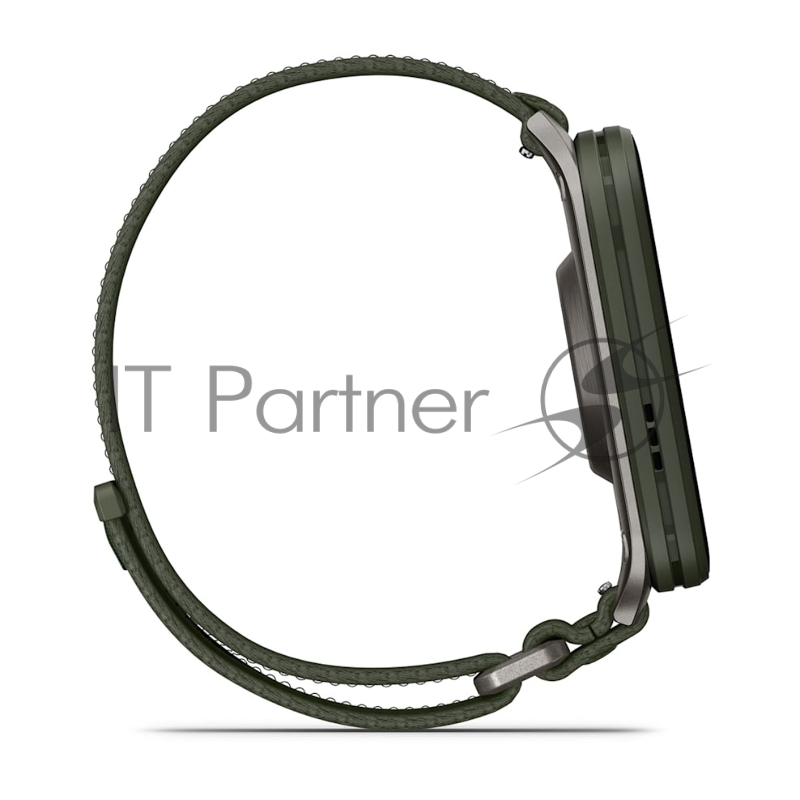 Смарт-часы Garmin Venu X1 темно-зеленый, нейлоновый ремешок 41x46мм