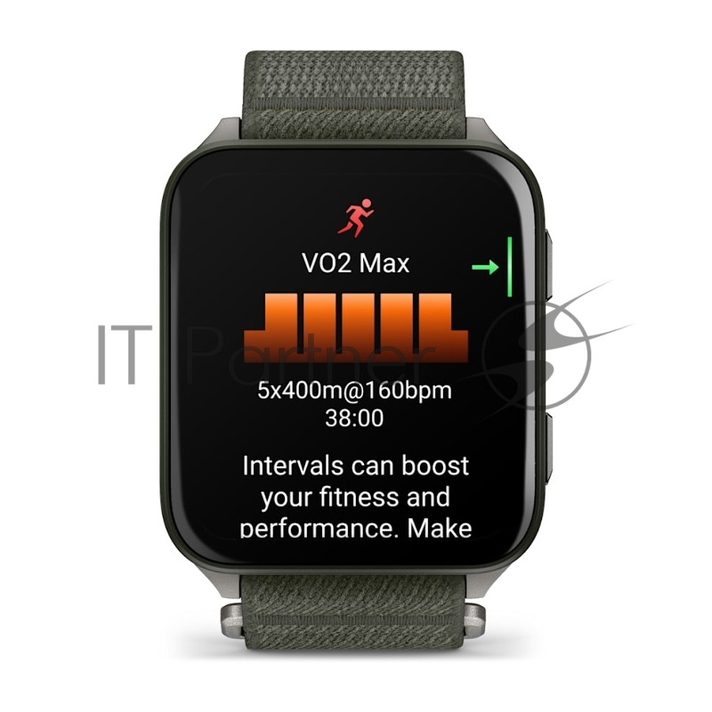 Смарт-часы Garmin Venu X1 темно-зеленый, нейлоновый ремешок 41x46мм