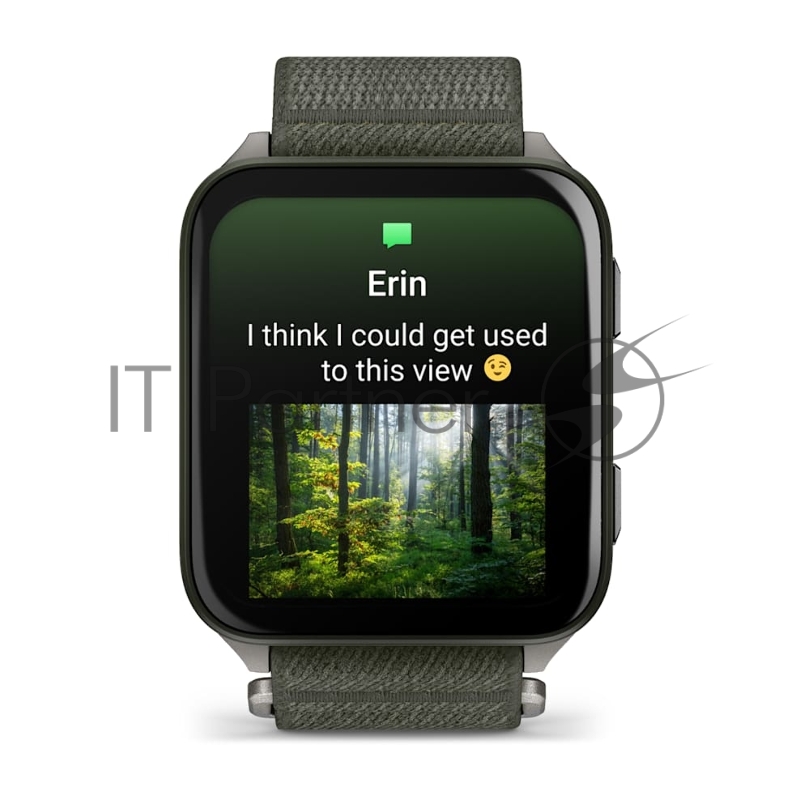 Смарт-часы Garmin Venu X1 темно-зеленый, нейлоновый ремешок 41x46мм