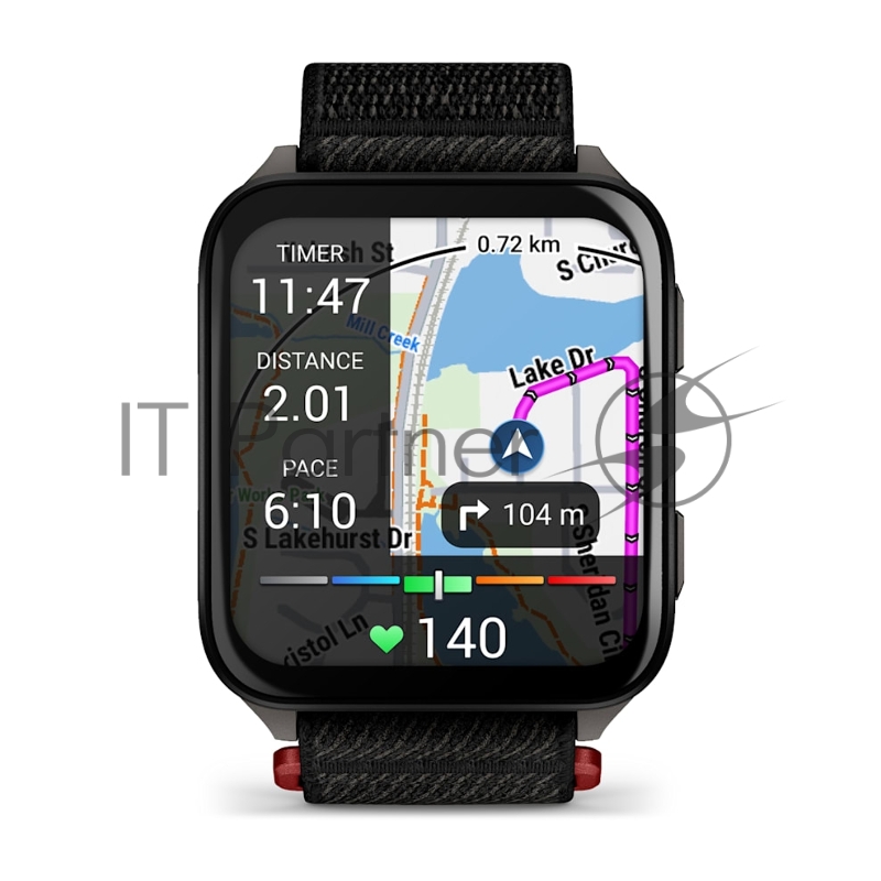 Смарт-часы Garmin Venu X1 черный, нейлоновый ремешок 41x46мм