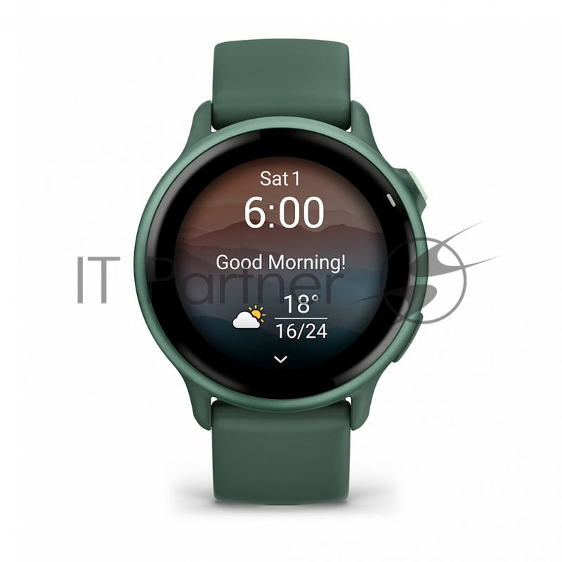 Смарт-часы Garmin Vivoactive 6 зеленый, зеленый ремешок 42,2мм