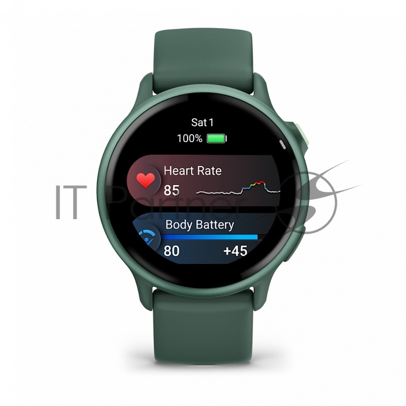 Смарт-часы Garmin Vivoactive 6 зеленый, зеленый ремешок 42,2мм