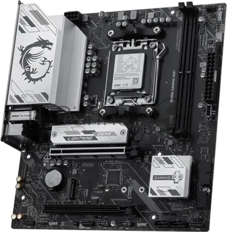 Материнская плата MSI B850M GAMING WIFI SocketAM5 AMD B850 2xDDR5 mATX AC`97 8ch(7.1) 2.5Gg RAID+HDMI+DP