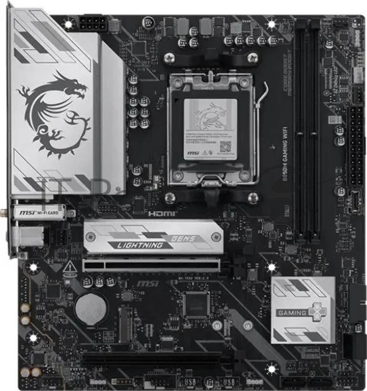 Материнская плата MSI B850M GAMING WIFI SocketAM5 AMD B850 2xDDR5 mATX AC`97 8ch(7.1) 2.5Gg RAID+HDMI+DP